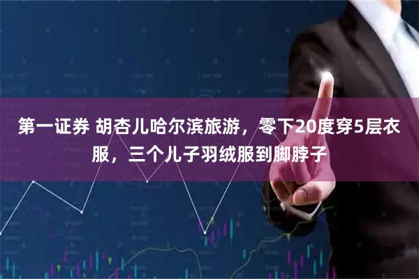第一证券 胡杏儿哈尔滨旅游，零下20度穿5层衣服，三个儿子羽绒服到脚脖子